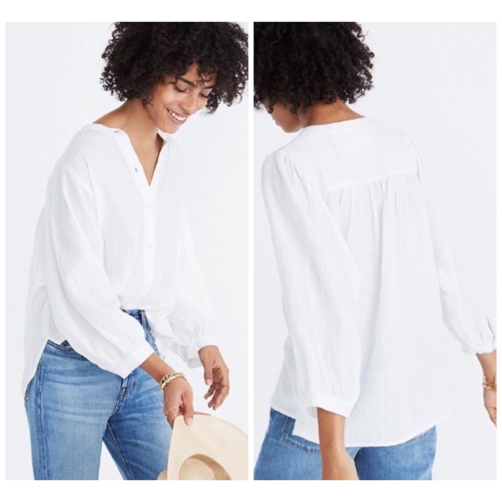 Madewell Shimmer Striped Blouse
